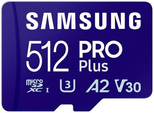 Samsung PRO Plus microSDXC UHS-I Speicherkarte 512 GB Blau - Bild 1
