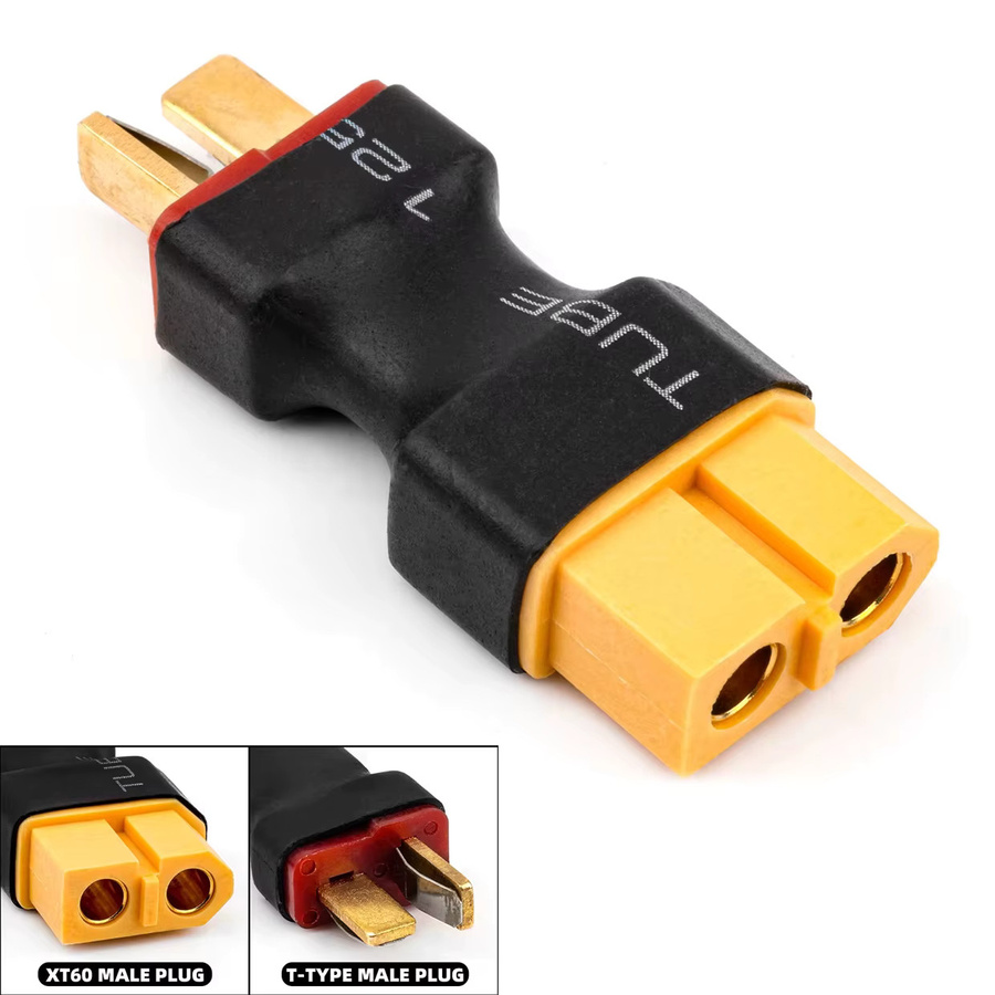 RCZIPROY RC-Batterieadapter-Stecker T-Stecker auf XT60 / TRX-Stecker, Metall, Zubehör - Bild 1