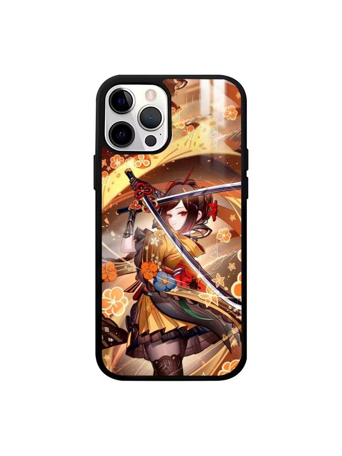 Chiori Genshin Impact Handyhülle für iPhone mit MagSafe Spiegel und Wireless Magnetic Funktion, Multicolor - Bild 5