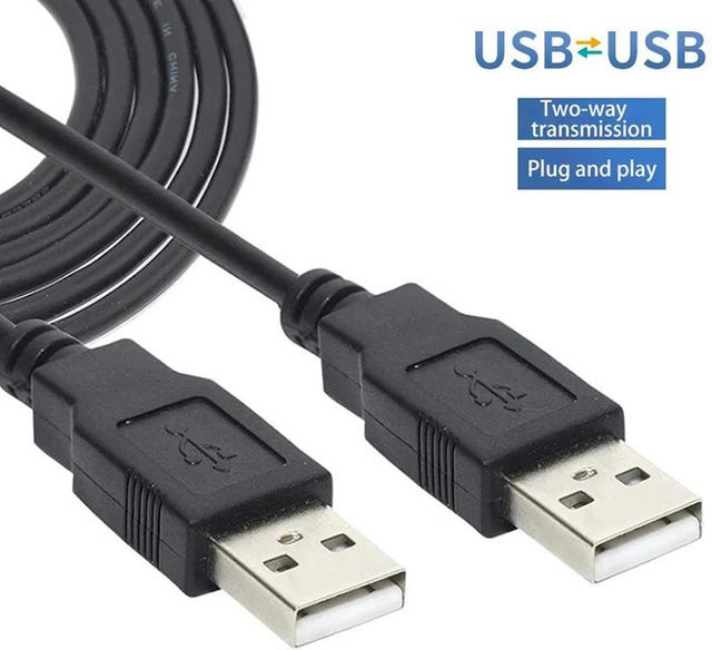 SEamopar USB 2.0 Verlängerungskabel USB-A auf USB-A, 1 m, Schwarz - Bild 1
