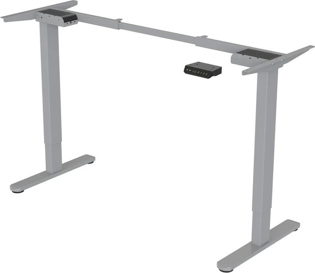 Svita Dobon Elektrisches Schreibtisch-Gestell mit Doppel-Motor und Memory-Funktion, Metall, Grau - Bild 1