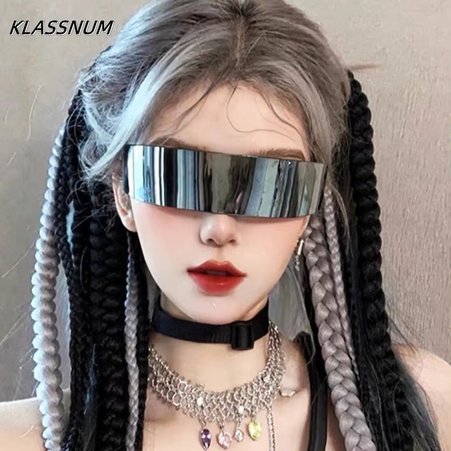 Klassnum Sonnenbrille, schmal, randlos, Unisex, Kunststoff - Bild 2