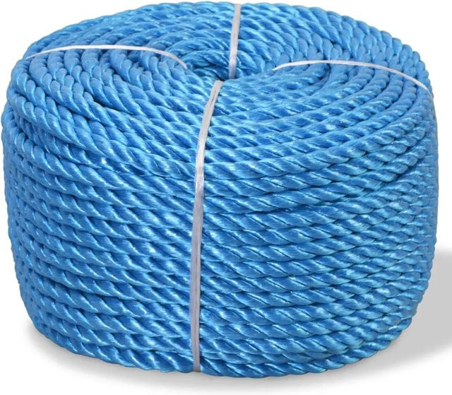 vidaXL Polypropylenseil Blau, Durchmesser: 16 mm, Länge: 100 m - Bild 1
