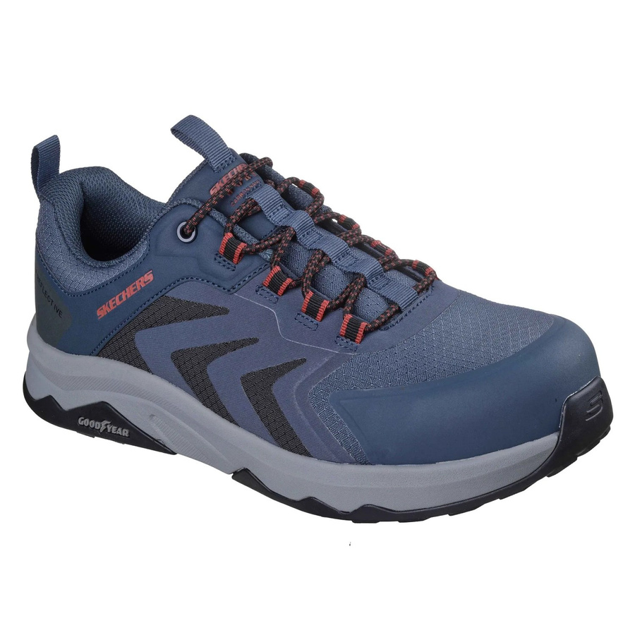 Skechers Sicherheitsschuhe Speed-Flex Trekker S3S in Blau und Grau, Größe 44 - Bild 2