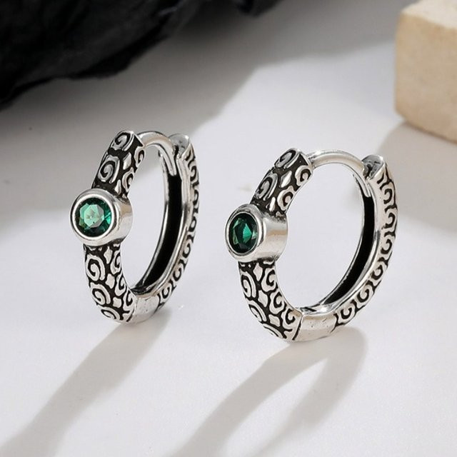 SAY Ohrringe, 925 Silber, Zirkonia, Vintage, Damen - Bild 1