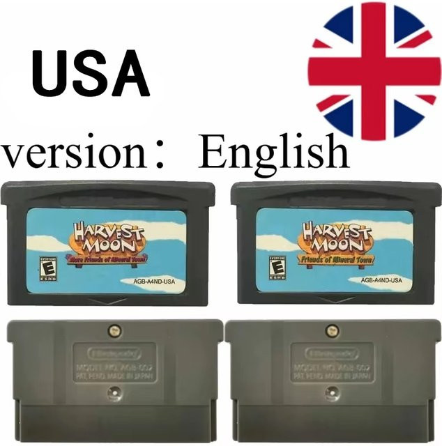 Harvest Moon: Friends of Mineral Town und More Friends of Mineral Town Videospielkassette für GBA, GBA SP und DS von Bandai - Bild 1