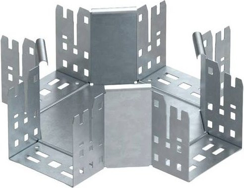 OBO Bettermann Kreuzstück aus Metall in Silber, Breite: 100 mm, Höhe: 110 mm - Bild 1