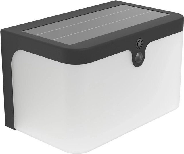 Eglo Solar LED-Wandleuchte Croara Schwarz mit Bewegungssensor für Garten und Outdoor - Bild 1