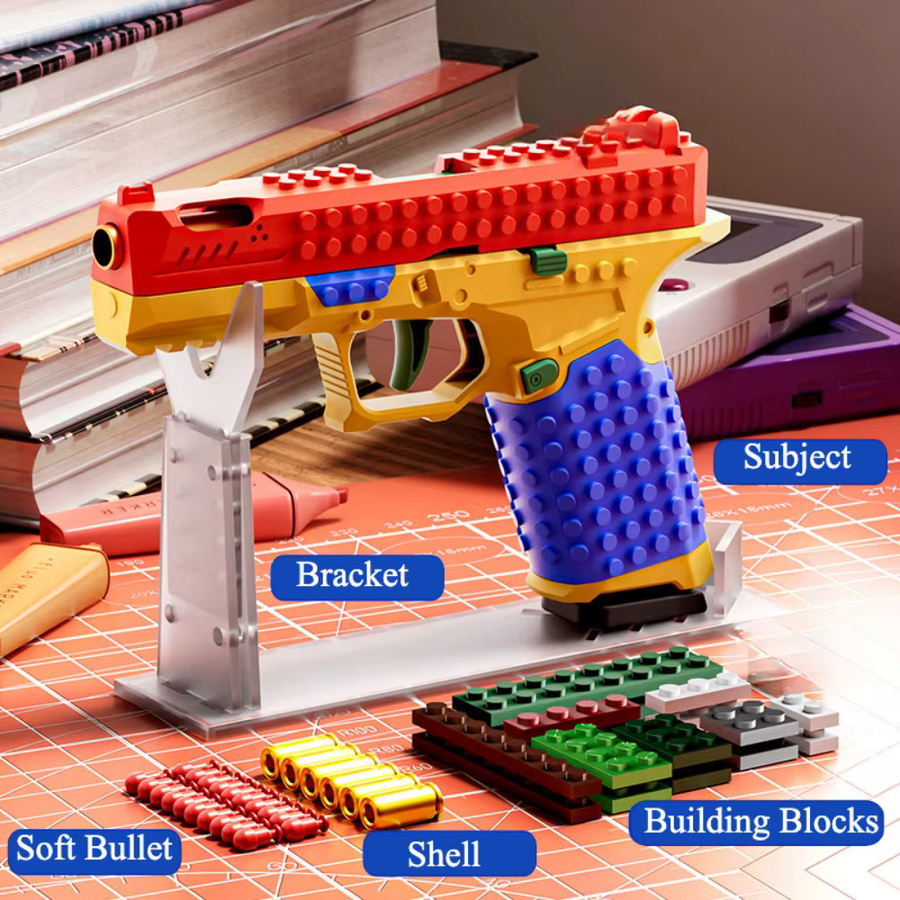 CTMA Baustein Spielzeugpistole, Airsoft Blowback, Kunststoff, Bunt / Mehrfarbig - Bild 4