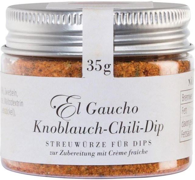 Gourmet Berner El Gaucho Knoblauch-Chili-Dip Gewürzmischung 35 g - Bild 1