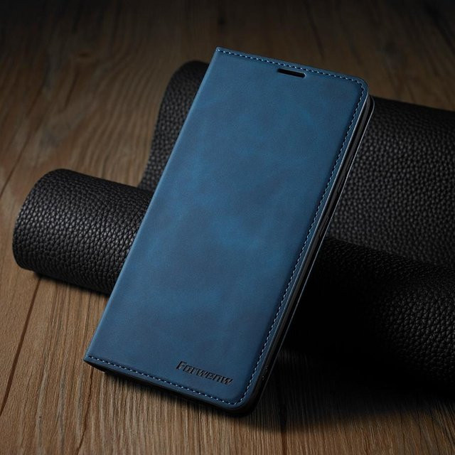 Samsung Galaxy Brieftasche Ledertasche für verschiedene Modelle, Blau - Bild 1