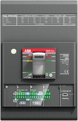 ABB XT4H 250 EKIP DIP Leistungsschalter in Grau mit Einstellbereich 100 - 1000A und Schaltspannung bis 600 V/AC - Bild 1