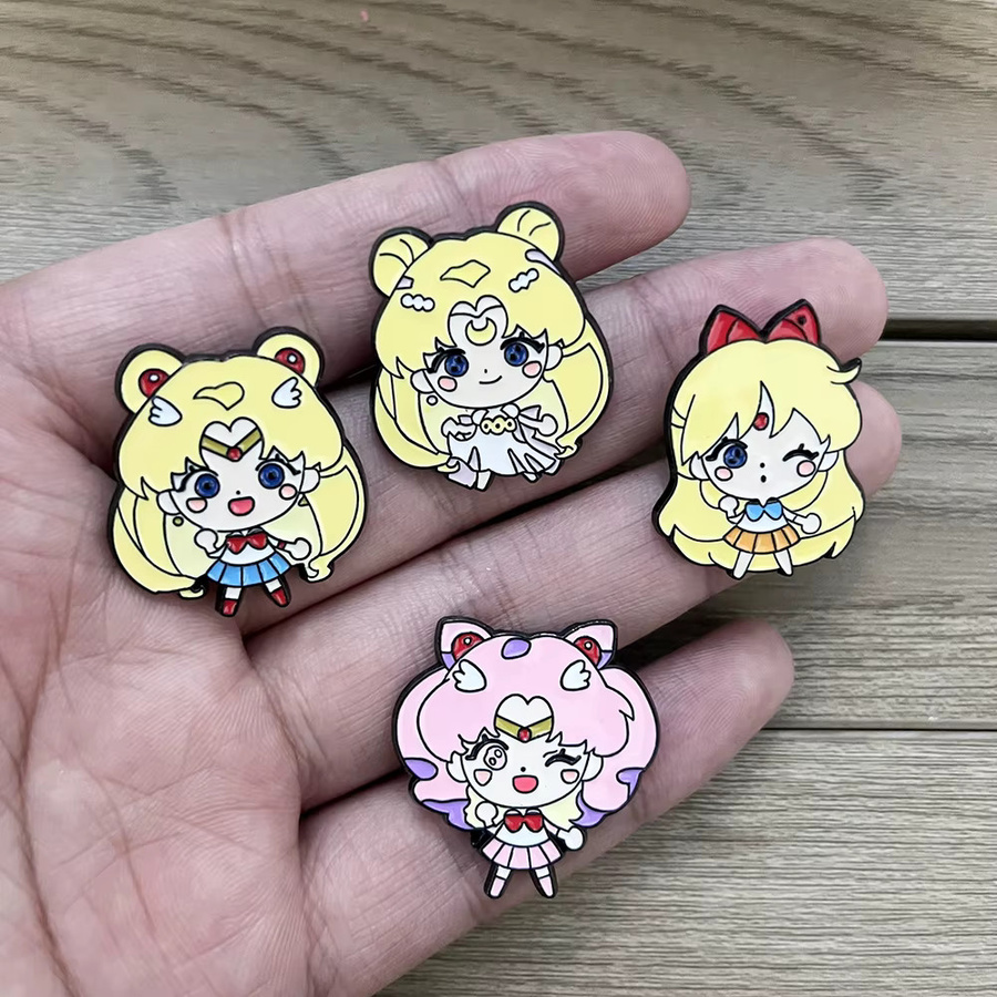 Bandai Broschen-Set Sailor Moon, Emaille, Bunt, Damen - Bild 2