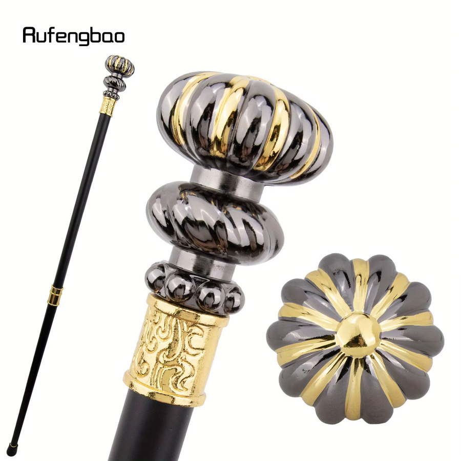 Rufengbao Luxuriöser Blumen-Dekorationsstab in Gold und Schwarz für Halloween, Cosplay und Partys - Bild 2