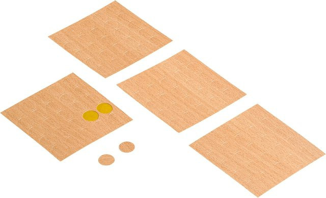 Hettich Möbelpflaster aus Kunststoff in Buche Optik Ø 14 mm 100 Stück - Bild 1