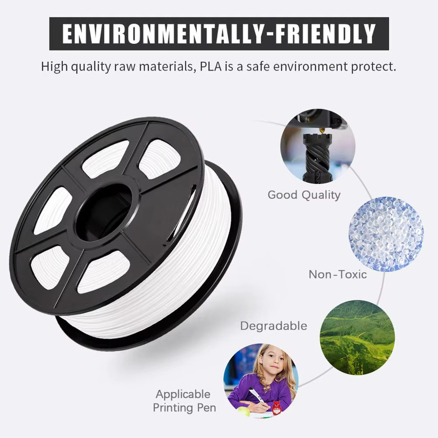 JAYO PLA Plus Seide Filament Regenbogen Multicolor 1,75mm für FDM 3D Drucker - Bild 3