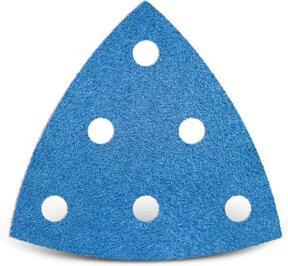 MENZER Klett-Schleifblätter für Holz und Metall, Durchmesser: 93 mm, Körnung: K24, 6-Loch, Farbe: Blau, 25er Packung - Bild 1