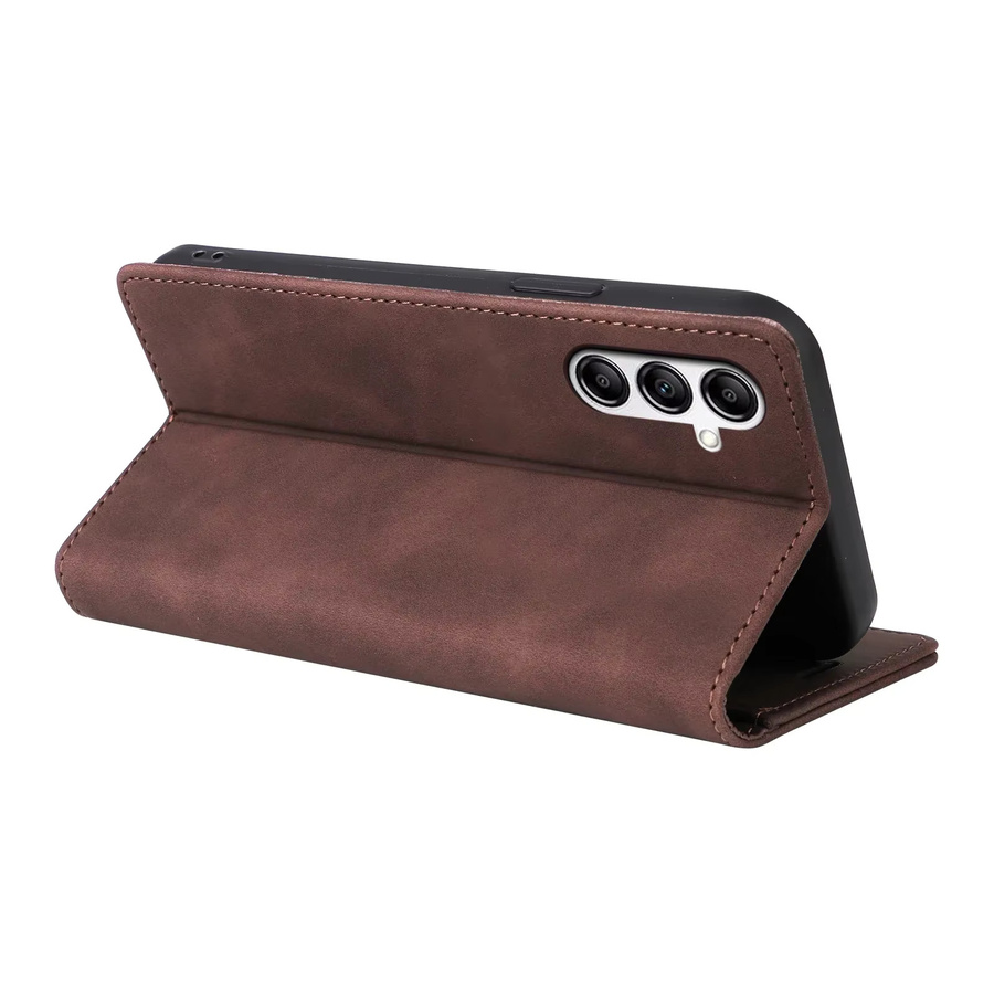 Leder-Brieftaschenhülle für Samsung Galaxy S25 S26 S24 S23 S22 Ultra A16 A26 A36 A56 A17 A37 A57 A15 A25 A35 A55 in Schwarz oder Braun - Bild 4