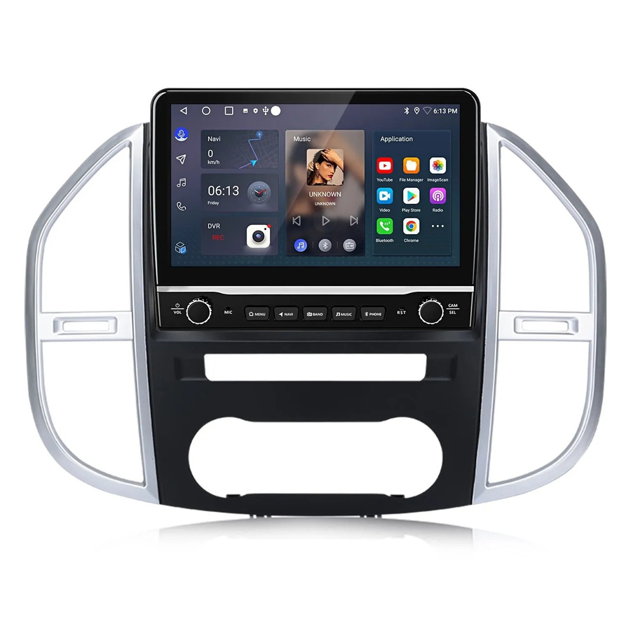 Junsun Autoradio für Mercedes Benz Vito W447 2014-2020 mit 2 GB RAM, 64 GB Speicher, WiFi, Bluetooth, USB und GPS in Schwarz - Bild 2