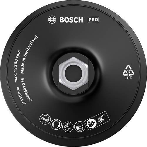 Bosch Stützteller mit Klettverschluss in Schwarz, Durchmesser: 11,5 cm - Bild 1