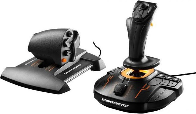 Thrustmaster T.16000M FCS HOTAS Joystick und Gasregler für PC in Schwarz und Orange - Bild 3