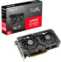 Asus Radeon RX 7600 DUAL EVO OC Grafikkarte in Schwarz mit DisplayPort und HDMI - Bild 1