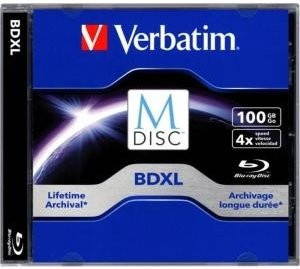 Verbatim M-DISC BD-R XL 100GB Blue Jewelcase 1-4x 1 Disc - Bild 1