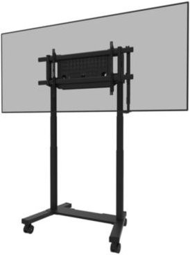 Neoumounts by Newstar MOVE Lift XL FL55-975BL1 Mobiler Monitorständer, motorisiert und höhenverstellbar, für 1 Display 75-115 Zoll, bis 160 kg, Schwarz - Bild 1