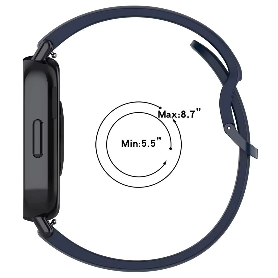 Xiaomi Uhrenarmband Silikon, Schwarz, Redmi Watch 5 Lite, Redmi Watch 5 Active - Bild 4