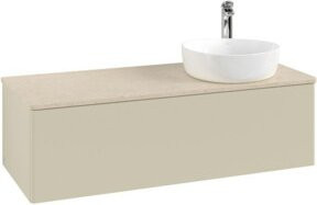 V&B Waschtischunterschrank Antao mit Beleuchtung, Grau lackiert, B/T/H: 120 x 50 x 50 cm - Bild 1