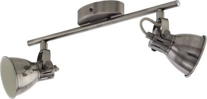 Eglo LED-Lichtschiene Seras 2-flammig aus Stahl in Grau - Bild 1