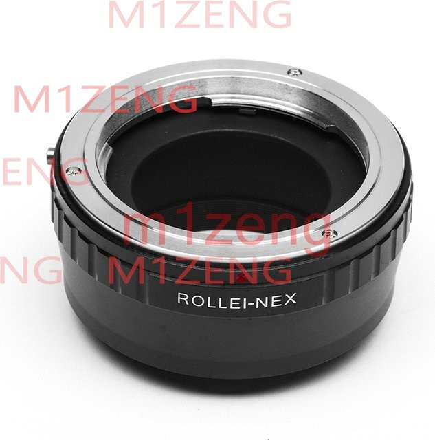 QBM-NEX-Adapterring für Rollei QBM-Objektive auf Sony E-Mount, Schwarz - Bild 1