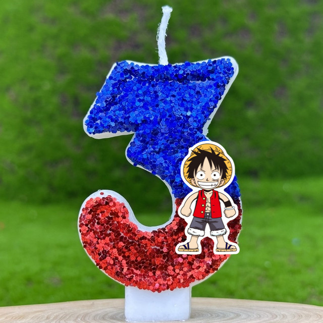 Bandai One Piece Digitale Kerzen, Tortendekoration, 0-9 - Bild 1