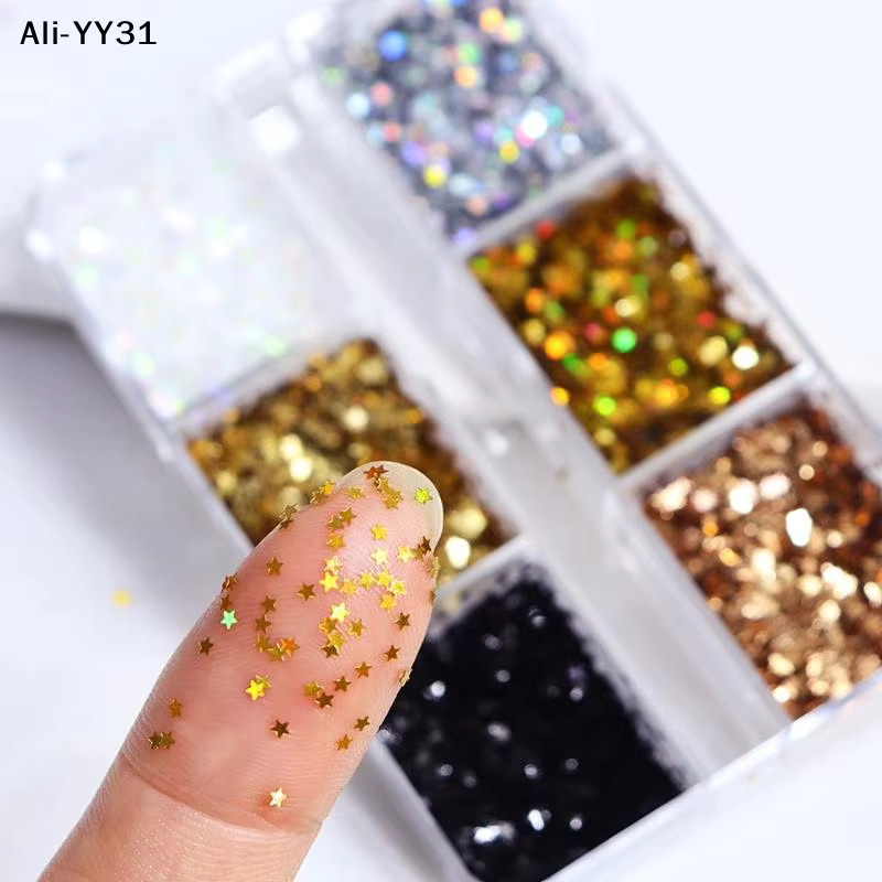 KuZHEN Nagelglitter, Stern-Design, Glänzend - Bild 5