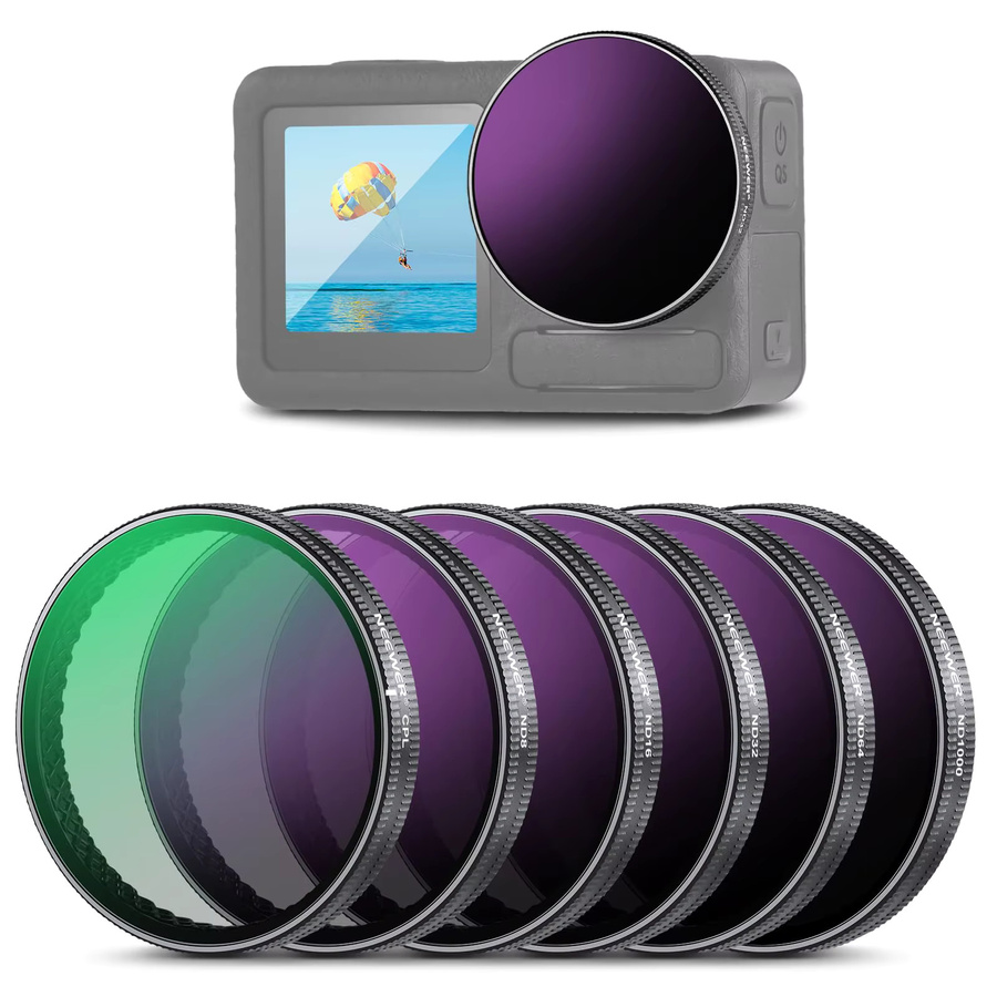 NEEWER ND/PL-Filterset für DJI Osmo Action 3, 4 und 5 Pro, polarisierendes Action-Kamera-Zubehör mit ND-Filtern - Bild 6