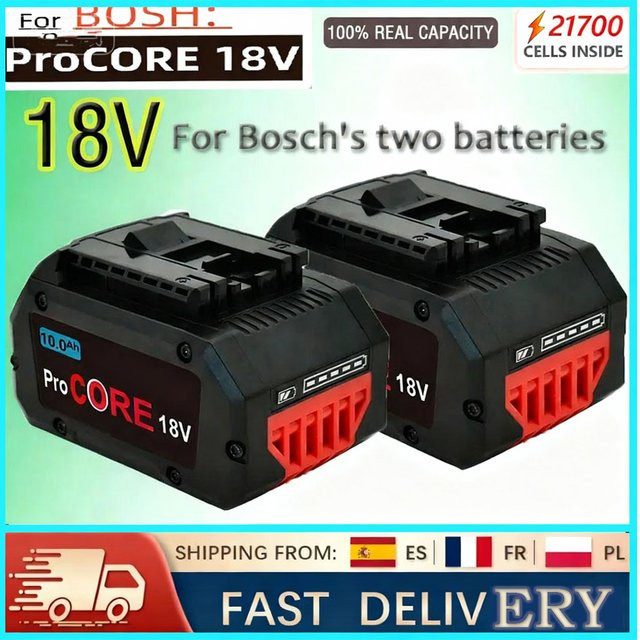Bosch ProCORE Ersatzakku 18V 10,0Ah Schwarz für BAT609 BAT618 GBA18V80 21700 Batterien - Bild 1