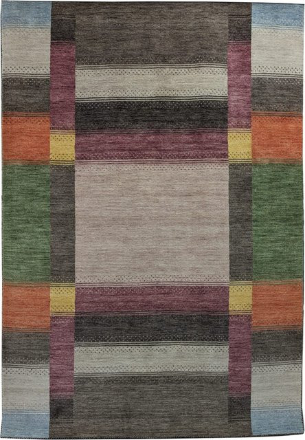 Teppich LORI ORNAMENT von theko, Webteppich aus Wolle in Pink und Multicolour, B/T: 240 x 170 cm - Bild 1