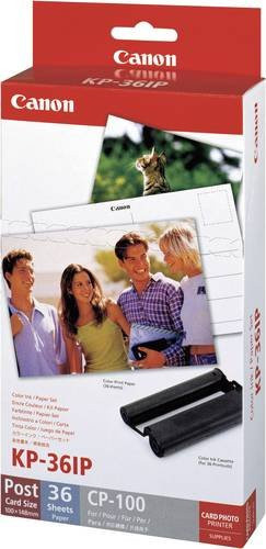 Canon KP-36IP Fotodrucker Kassette mit Tinte und Fotopapier, Multicolor (Cyan, Magenta, Gelb), 36 Blatt - Bild 3