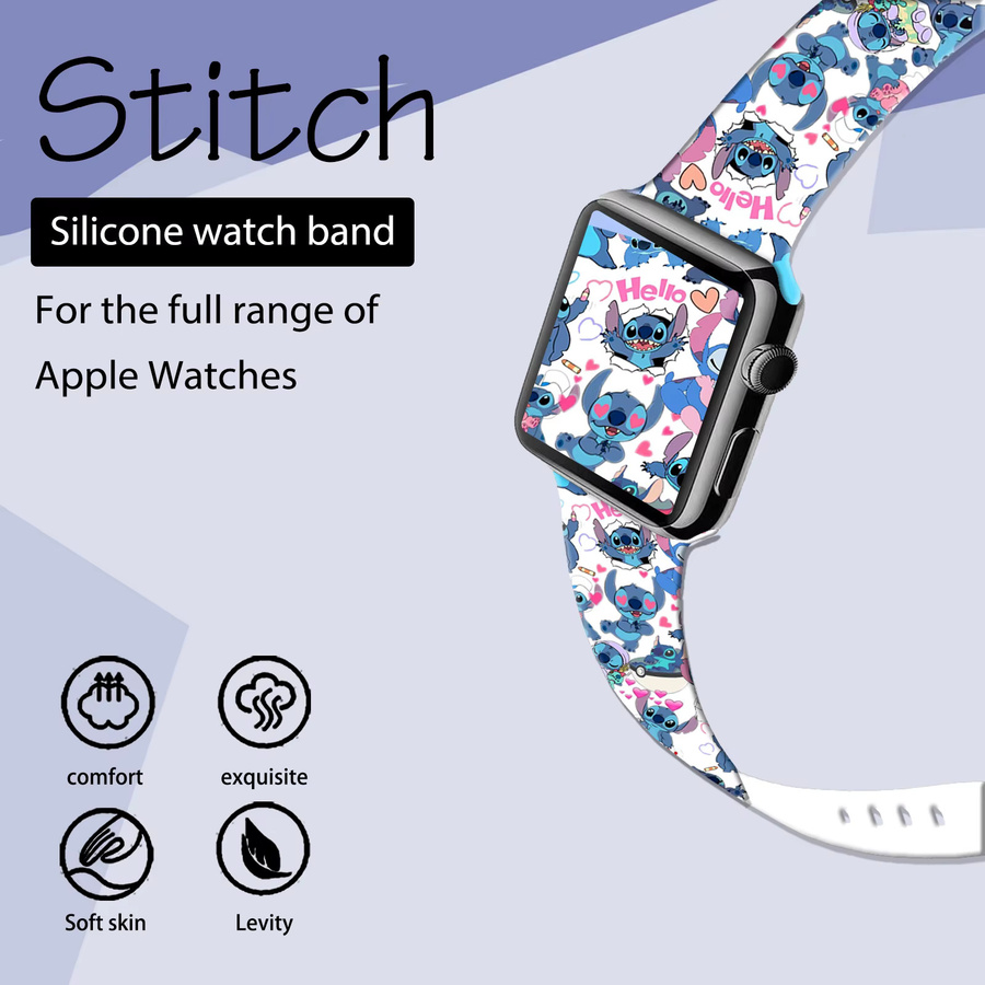 Smart Stitch Uhrenarmband Silikon, Bunt, Verspielt, Apple Watch - Bild 2