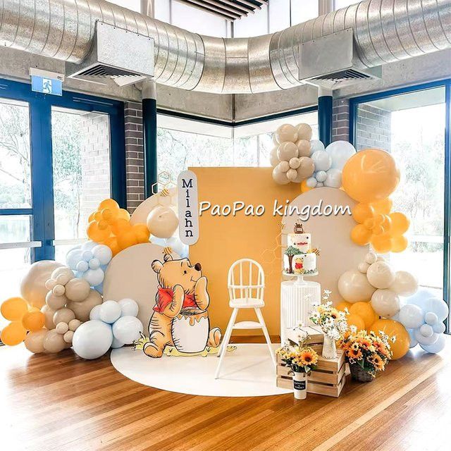 Disney Winnie the Pooh Aluminium Ballon Girlande Bogen Kit für Babyparty und Geburtstag - Bild 1