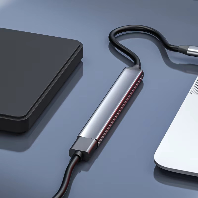Yesido 5-Port USB-C Hub für Laptops und Mobilgeräte mit 1 PD 60W Ladeport und 2 USB 2.0 Anschlüssen - Bild 4