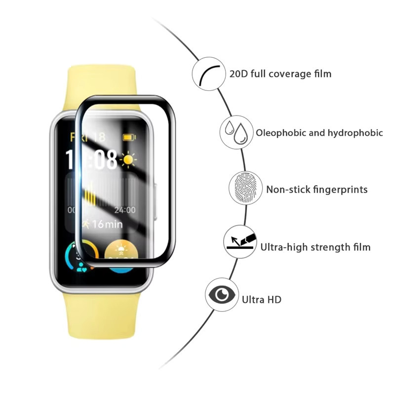 jansin Schutzfolie Huawei Smart Band 11 10 9 8 7, transparent, Unisex - Bild 2