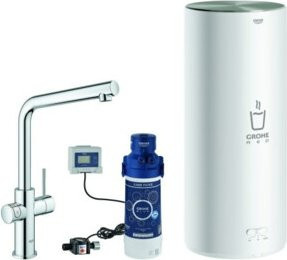 Grohe Spültisch-Einhebelmischer Red Duo in Chrom mit Boiler und schwenkbarem Auslauf - Bild 1