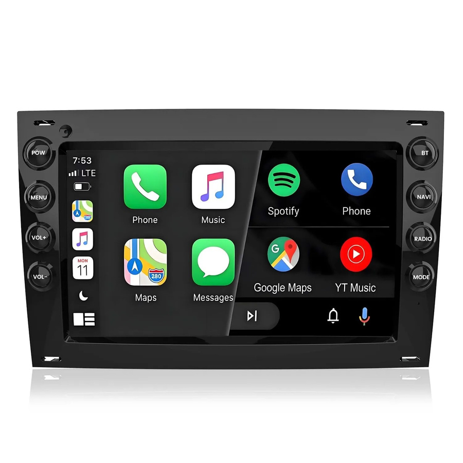 Junsun Autoradio für Renault Megane 2 (2003-2009) mit Bluetooth und GPS in Schwarz mit 7,0 Zoll Display - Bild 2
