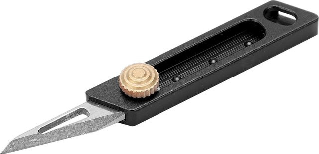 Fishine Mini Cutter Schlüsselanhänger aus Edelstahl und Aluminium, einziehbar, Orange Black - Bild 1