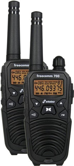 Stabo Freecomm 700 PMR-Handfunkgerät 2er Set in Schwarz - Bild 1