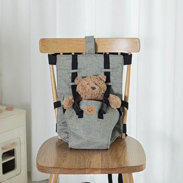 Mumamuying Tragbarer Baby-Stuhl-Gurt als Essgurt in Grau - Bild 1