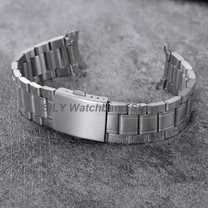 asukaband Uhrenarmband Edelstahl, Silber, Unisex, 20/22mm - Bild 2