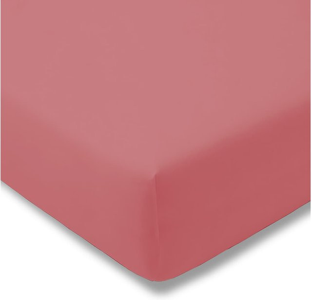 Estella Spannbetttuch aus Zwirn-Jersey in Pink für Erwachsene - Bild 1
