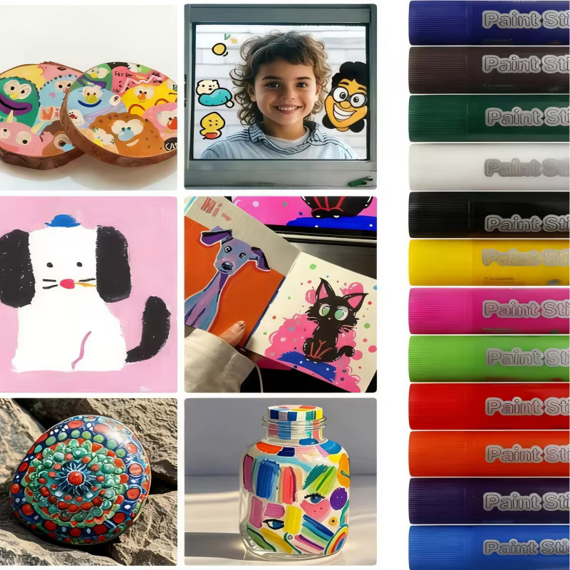 12-Farben-Macaron-Wachsmalstifte Set in Multicolour für Kunstskizzen mit hoher Deckkraft - Bild 2